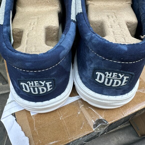 HEY DUDE WALLY FUNK TIE DYE INDIGO 12 - Picture 4 of 5